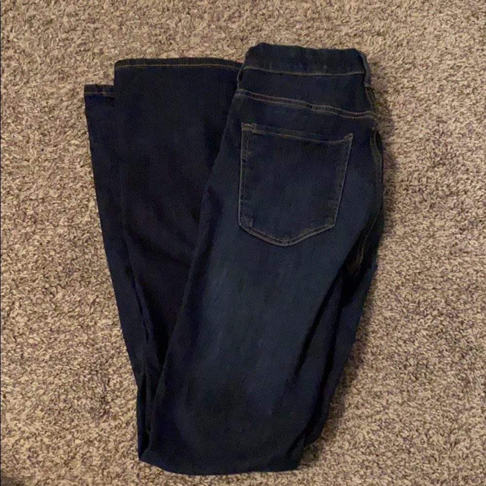 Flare leg high waisted denim